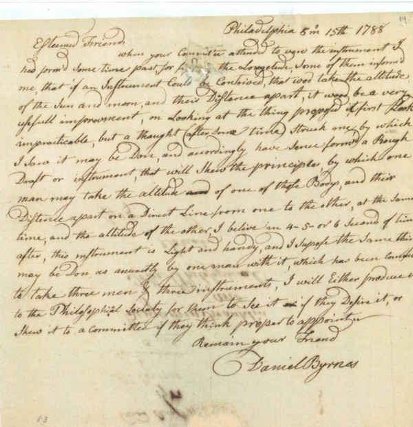 Byrnes to Franklin Letter